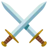 交差した刀 Emoji ⚔ image - Google Noto Color style