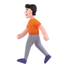 Person Walking: Light Skin Tone Emoji 🚶🏻 image - Microsoft 3D Fluent style