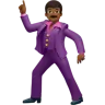 Man Dancing: Medium-Dark Skin Tone Emoji 🕺🏾 image - Apple style