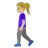 Woman Walking: Medium-Light Skin Tone