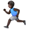 Man Running: Dark Skin Tone Emoji 🏃🏿‍♂️ image - Samsung style