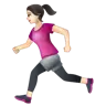 Woman Running: Light Skin Tone Emoji 🏃🏻‍♀️ image - WhatsApp style