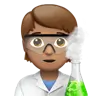 Scientist: Medium Skin Tone Emoji 🧑🏽‍🔬 image - Apple style