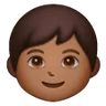 Child: Medium-Dark Skin Tone Emoji 🧒🏾 image - Samsung style
