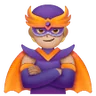 Supervillain: Medium-Light Skin Tone Emoji 🦹🏼 image - Samsung style