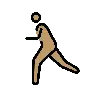 Person Running: Medium Skin Tone Emoji 🏃🏽 image - OpenMoji style