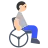 Person In Manual Wheelchair: Light Skin Tone
