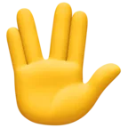 Vulcan Salute Emoji 🖖 image - Facebook Meta style