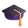 Emoji Cap de absolvire 🎓 image - Microsoft 3D Fluent style