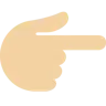 Backhand Index Pointing Right: Medium-Light Skin Tone Emoji 👉🏼 image - Twitter / X (Twemoji) style