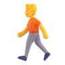Person Walking Emoji 🚶 image - Microsoft 3D Fluent style