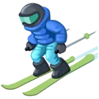 Emoji Sciatore ⛷ image - Facebook Meta style