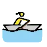 Woman Rowing Boat Emoji 🚣‍♀️ image - OpenMoji style