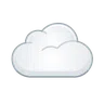 Cloud Emoji ☁ image - Telegram style