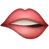 Biting Lip Emoji 🫦 image - WhatsApp style