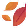 Emoji Frunza căzută 🍂 image - Microsoft 3D Fluent style