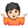 Person Shrugging: Light Skin Tone Emoji 🤷🏻 image - Samsung style