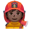 Firefighter: Dark Skin Tone Emoji 🧑🏿‍🚒 image - Samsung style