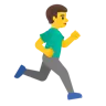 Man Running Facing Right Emoji 🏃‍♂️‍➡️ image - Google Noto Color style