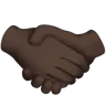 Handshake: Dark Skin Tone Emoji 🤝🏿 image - Apple style
