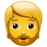 Emoji Persoana cu barba 🧔 image - Apple style