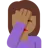Woman Facepalming: Medium-Dark Skin Tone