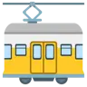 Emoji Tram 🚋 image - Google Noto Color style