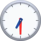 시계 얼굴 7시 30 분