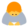 Emoji Persona che si inchina profondamente 🙇 image - Tossface style