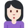 Woman Pouting: Light Skin Tone Emoji 🙎🏻‍♀️ image - Twitter / X (Twemoji) style