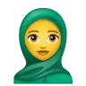 Эмодзи Человек в платке 🧕 image - WhatsApp style