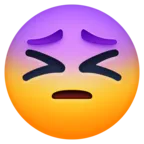 Wytrwała twarz Emoji 😣 image - Facebook Meta style