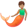 Merperson: Medium Skin Tone Emoji 🧜🏽 image - Samsung style