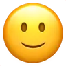 Emoji Ușoare față de față 🙂 image - Apple style