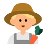 Man Farmer: Medium-Light Skin Tone Emoji 👨🏼‍🌾 image - Tossface style