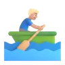 Man Rowing Boat: Medium-Light Skin Tone Emoji 🚣🏼‍♂️ image - Microsoft 3D Fluent style