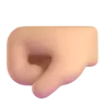 Left-Facing Fist: Medium-Light Skin Tone Emoji 🤛🏼 image - Microsoft 3D Fluent style