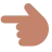 Backhand Index Pointing Left: Medium Skin Tone