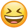 Grinning Squinting Face Emoji 😆 image - WhatsApp style