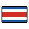 Flag: Costa Rica Emoji 🇨🇷 image - OpenMoji style