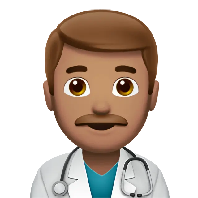 Man Health Worker: Medium Skin Tone