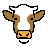 Emoji Faccia di mucca 🐮 image - OpenMoji style