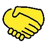 Handshake Emoji 🤝 image - OpenMoji style