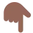 Backhand Index Pointing Down: Medium-Dark Skin Tone