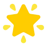 Glowing Star Emoji 🌟 image - Tossface style