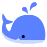 Spritzender Wal Emoji 🐳 image - Tossface style