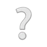 เครื่องประดับมาร์คคำถามสีขาว Emoji ❔ image - Telegram style