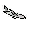 Avion à l’atterrissage Emoji 🛬 image - OpenMoji style