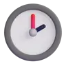 Emoji Orologio Face Two Oclock 🕑 image - Microsoft 3D Fluent style