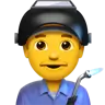Man Factory Worker Emoji 👨‍🏭 image - Apple style